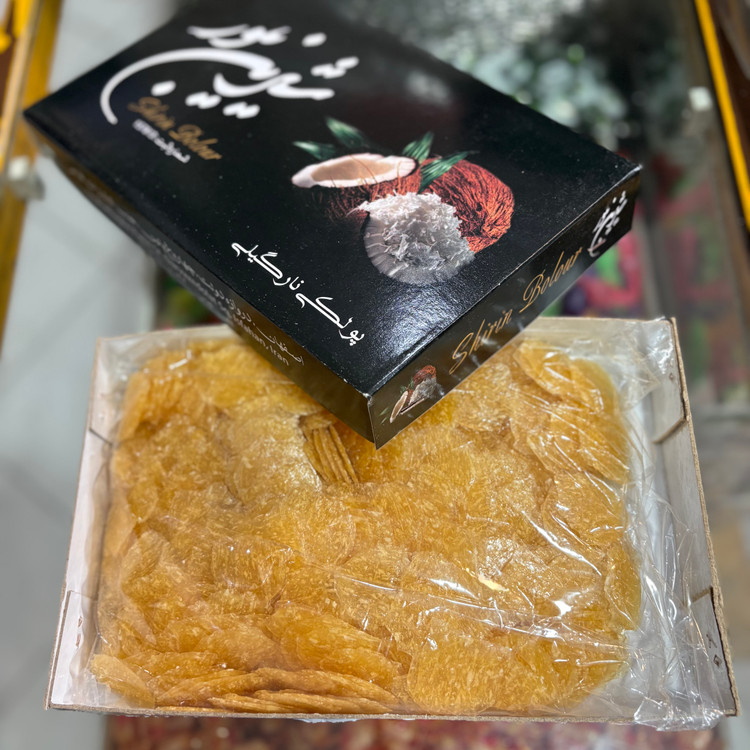 پولکی نارگیلی 700 گرمی شیرین بلور اصفهان